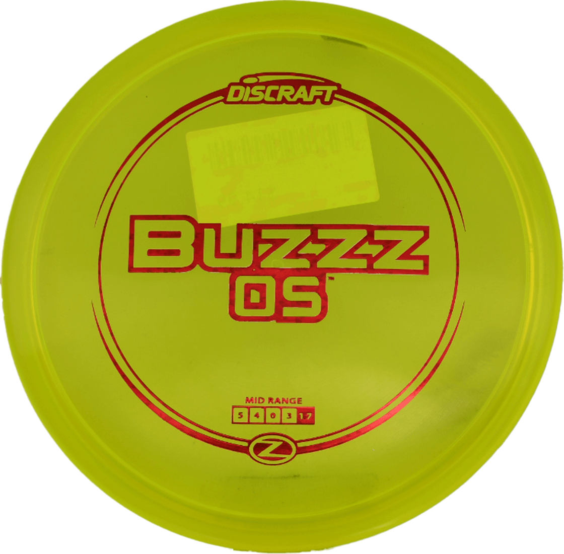 175 - 76g - Yellow (Red Foil) Z Line Discraft Buzzz OS - Skyline Disc Golf