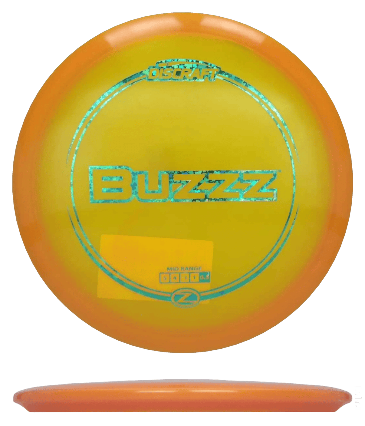 175 - 76g - Orange (Blue Shamrocks) Z Line Discraft Buzzz - Skyline Disc Golf