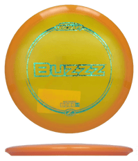 175 - 76g - Orange (Blue Shamrocks) Z Line Discraft Buzzz - Skyline Disc Golf