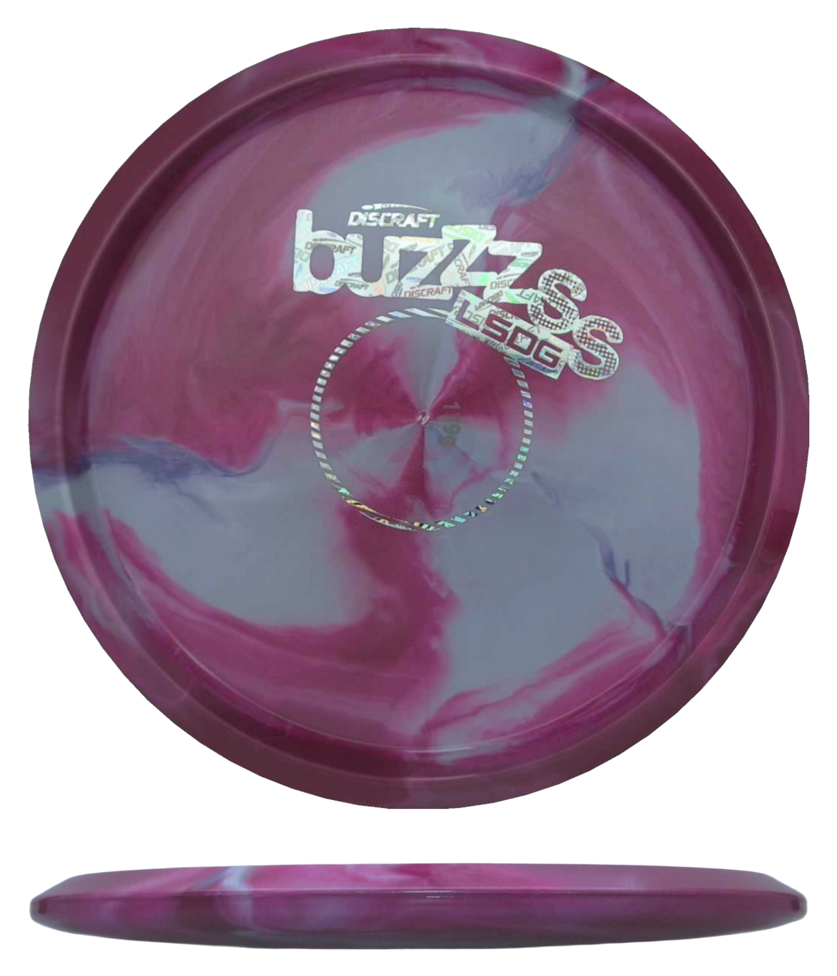 Discraft Buzzz SS - ESP Swirl - 2026 Ledgestone (Season One) / 179g - Magenta Shimmer Swirl (Silver Discrafts) - Skyline Disc Golf