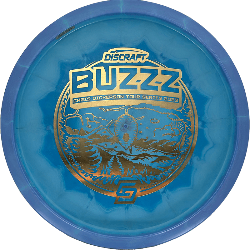 Discraft Buzzz Discraft Buzzz - Swirly ESP - Chris Dickerson Tour Series / 175-76g - Blue Swirl (Gold) - Skyline Disc Golf