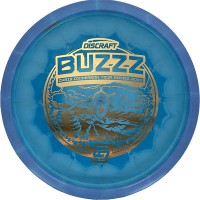 Discraft Buzzz Discraft Buzzz - Swirly ESP - Chris Dickerson Tour Series / 175-76g - Blue Swirl (Gold) - Skyline Disc Golf