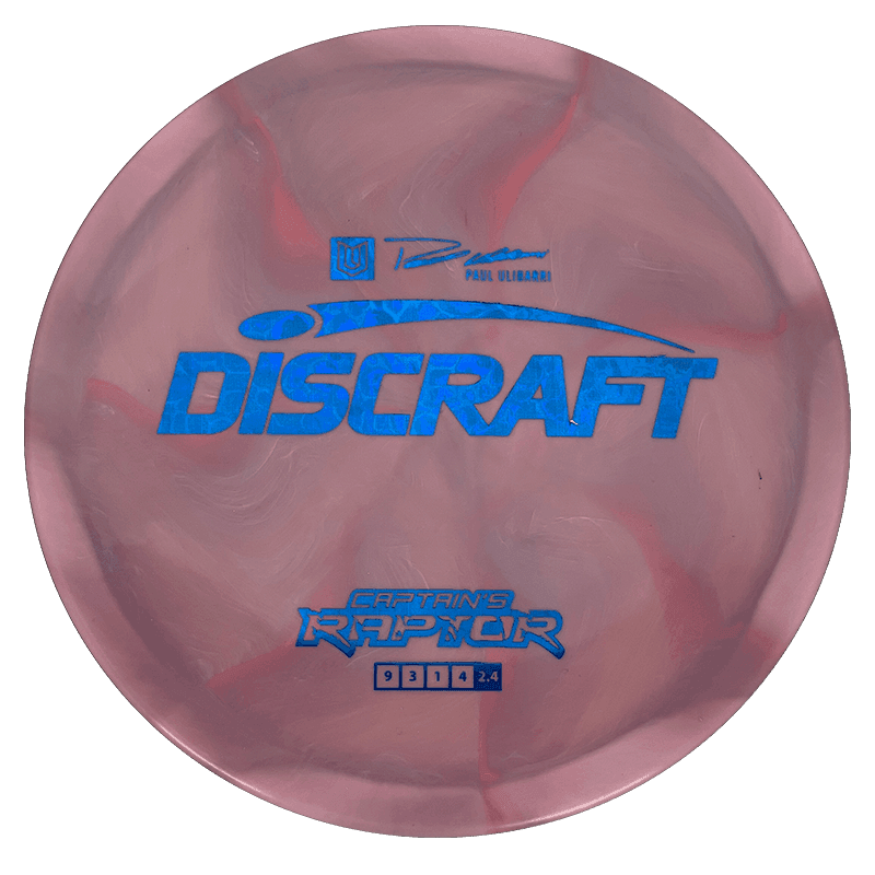 Discraft Captain's Raptor Discraft Captain's Raptor - Swirly ESP / 173-74g - Maroon/Mauve Swirl (Blue Aqua) - Skyline Disc Golf