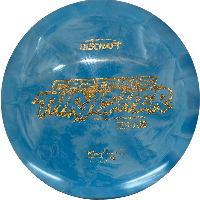 Discraft Captain's Thrasher Discraft Captain's Thrasher - Special Blend ESP - First Run / 173-74g - Blue Burst (Gold Glitter) - Skyline Disc Golf