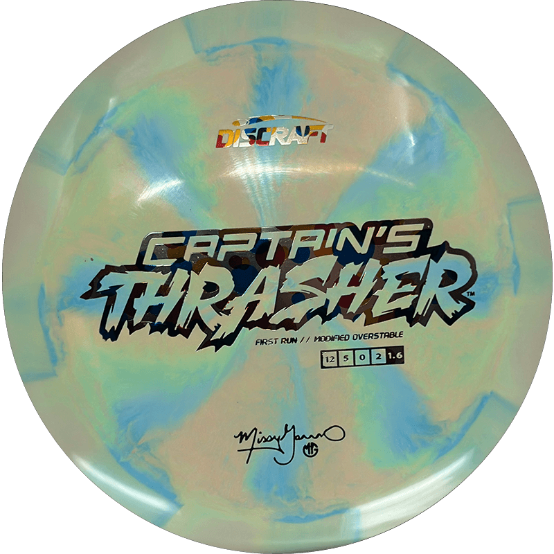 Discraft Captain's Thrasher Discraft Captain's Thrasher - Special Blend ESP - First Run / 173-74g - Sky Blue/Light Melon/Lime Burst (Wonderbread) - Skyline Disc Golf