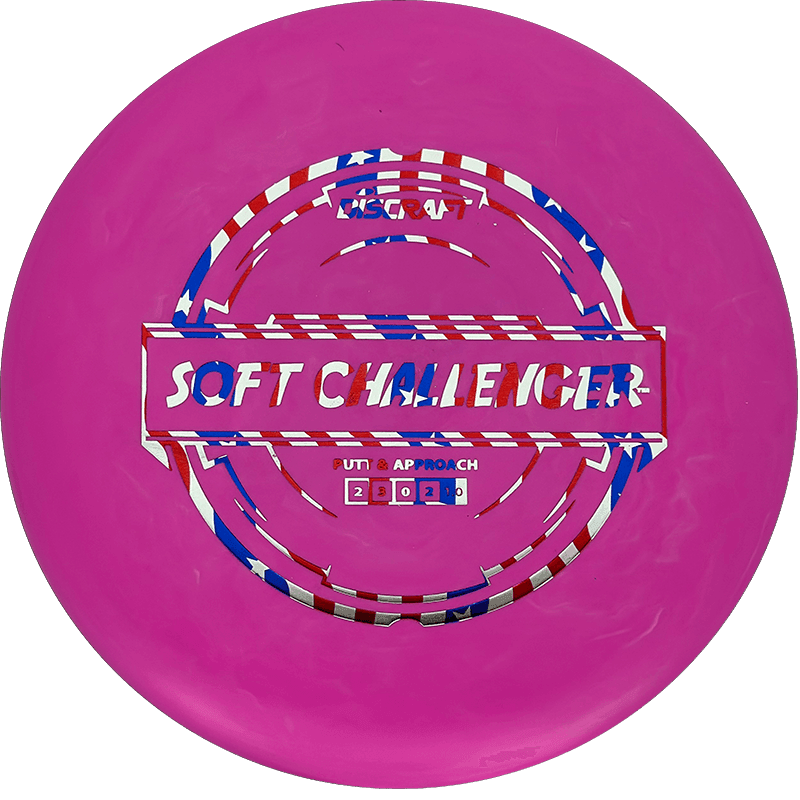 170 - 72g - Pink (Flag Foil) Putter Line Soft Discraft Challenger - Skyline Disc Golf