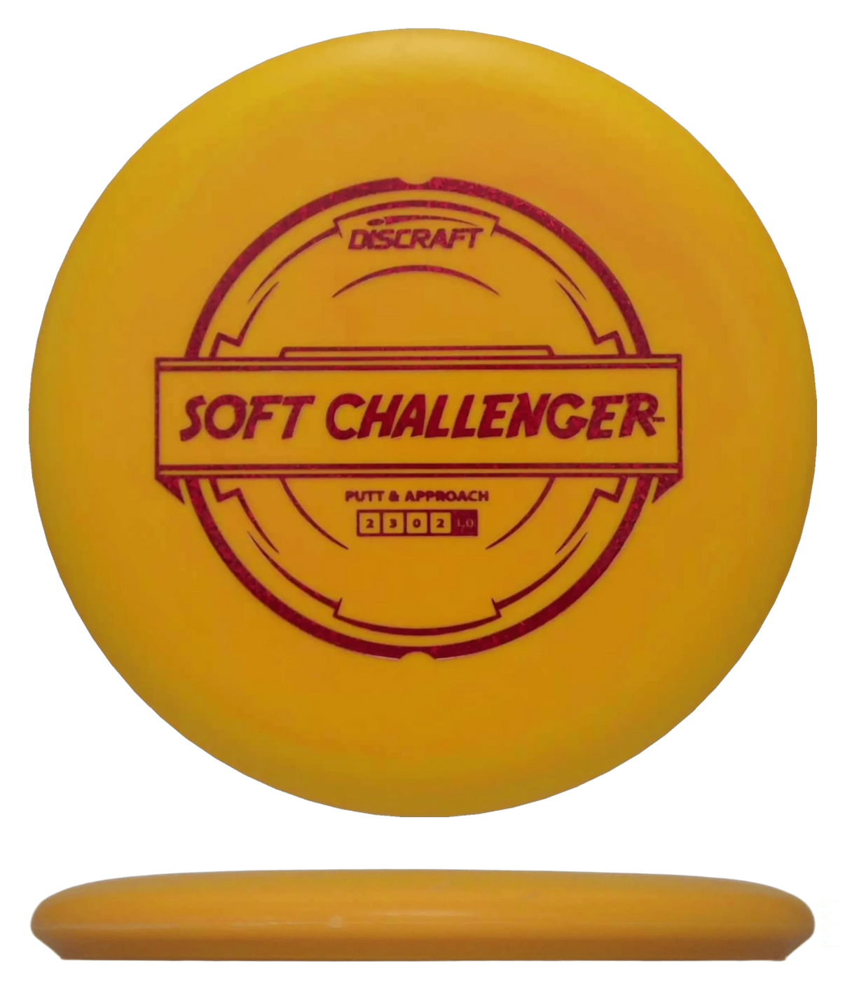 Discraft Challenger - Putter Line Soft / 170-72g - Yellow Orange (Red Shatter) - Skyline Disc Golf