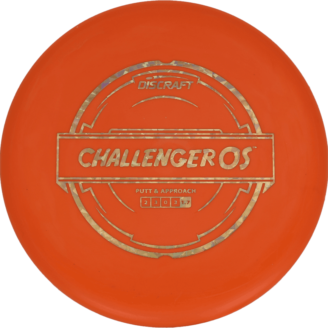 Discraft Challenger OS - Putter Line / 171g - Orange (Gold Shatter)