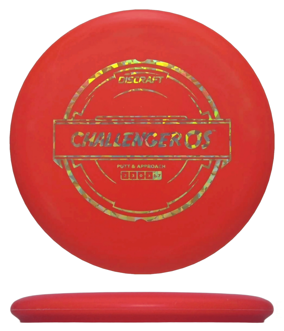 Discraft Challenger OS - Putter Line / 171g - Orange (Gold Shatter) - Skyline Disc Golf