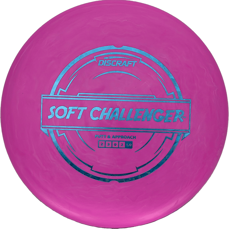 Discraft Challenger Discraft Challenger - Putter Line Soft / 167-69g - Pink (Blue Shatter) - Skyline Disc Golf