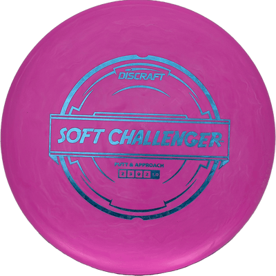 Discraft Challenger Discraft Challenger - Putter Line Soft / 167-69g - Pink (Blue Shatter) - Skyline Disc Golf