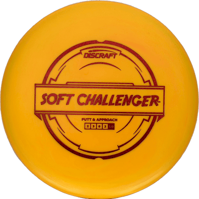 Discraft Challenger Discraft Challenger - Putter Line Soft / 170-72g - Yellow Orange (Red Shatter) - Skyline Disc Golf