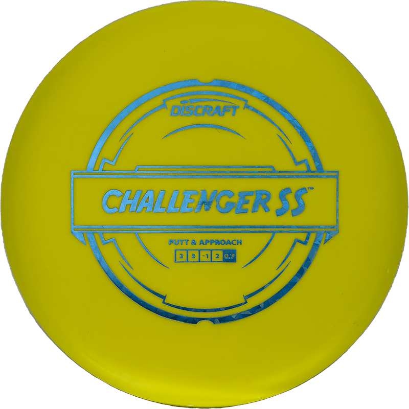 Discraft Challenger SS Discraft Challenger SS - Putter Line / 173-74g - Yellow (Blue Shatter) - Skyline Disc Golf