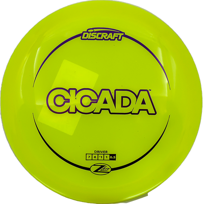 Discraft Cicada Discraft Cicada - Z Lite / 160g - Yellow (Purple) - Skyline Disc Golf