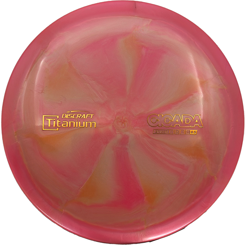 Discraft Cicada Discraft Cicada - Titanium / 173-74g - Rose Swirl (Orange Foil) - Skyline Disc Golf