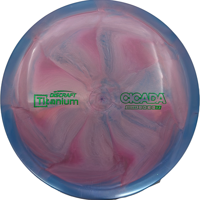 Discraft Cicada Discraft Cicada - Titanium / 175-76g - Rose/Blue Swirl (Green Foil) - Skyline Disc Golf