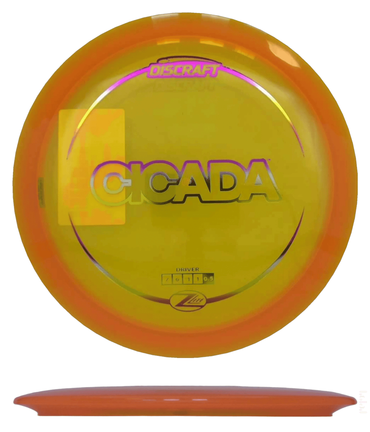160 - 63g - Orange (Sunset Foil) *130* Z Lite Discraft Cicada - Skyline Disc Golf