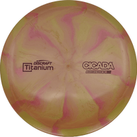 Discraft Cicada - Titanium / 173-74g - Honey Mustard/Red-ish Swirl (Deep Red)