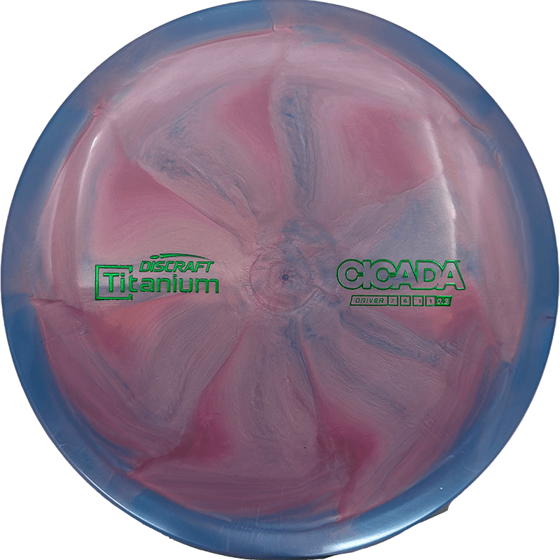 Discraft Cicada Discraft Cicada - Titanium / 175-76g - Rose/Blue Swirl (Green Foil) - Skyline Disc Golf