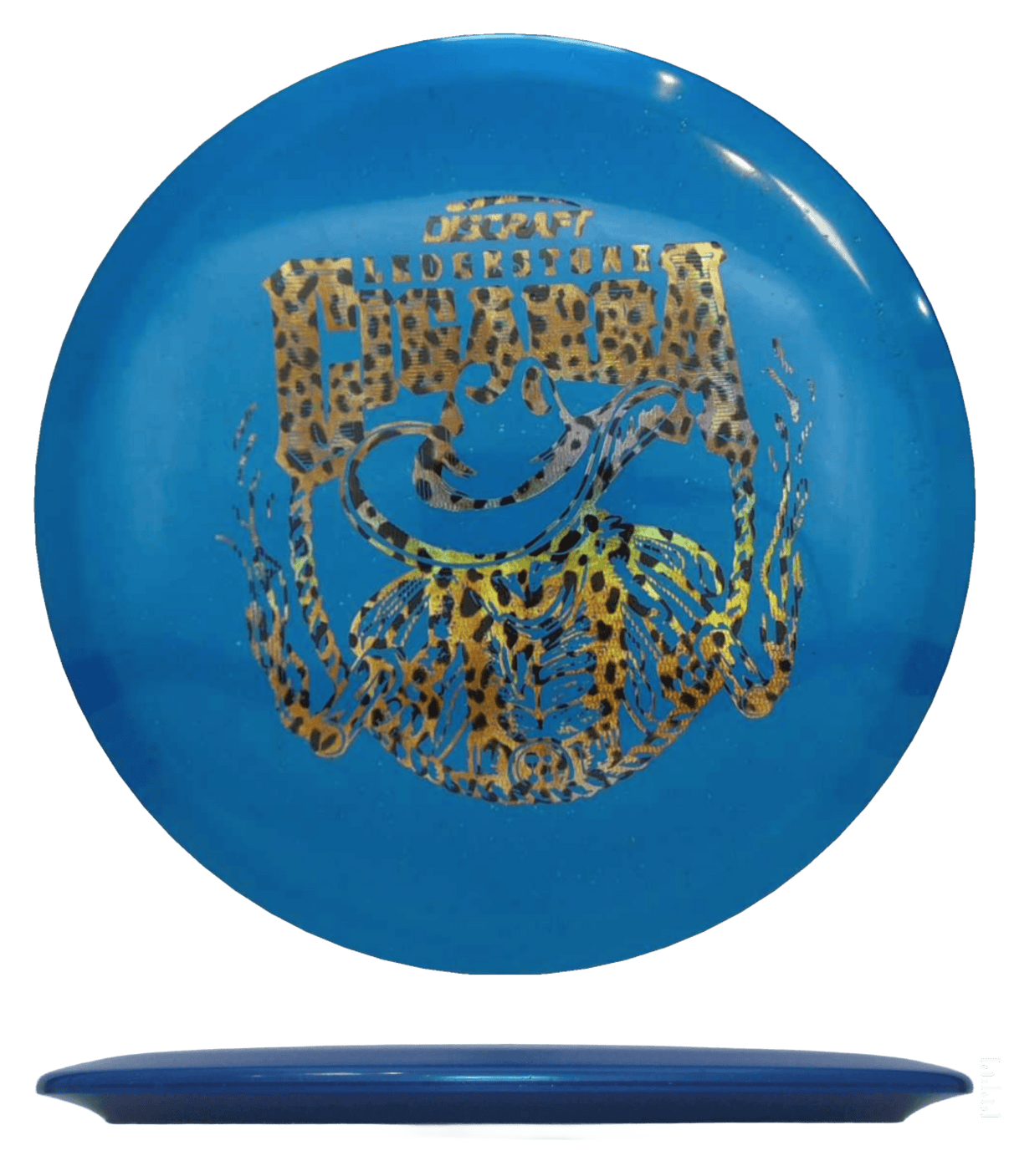 175g - Blue (Chrome Leopardprint) Ti Sparkle - 2026 Ledgestone Discraft Cigarra - Skyline Disc Golf