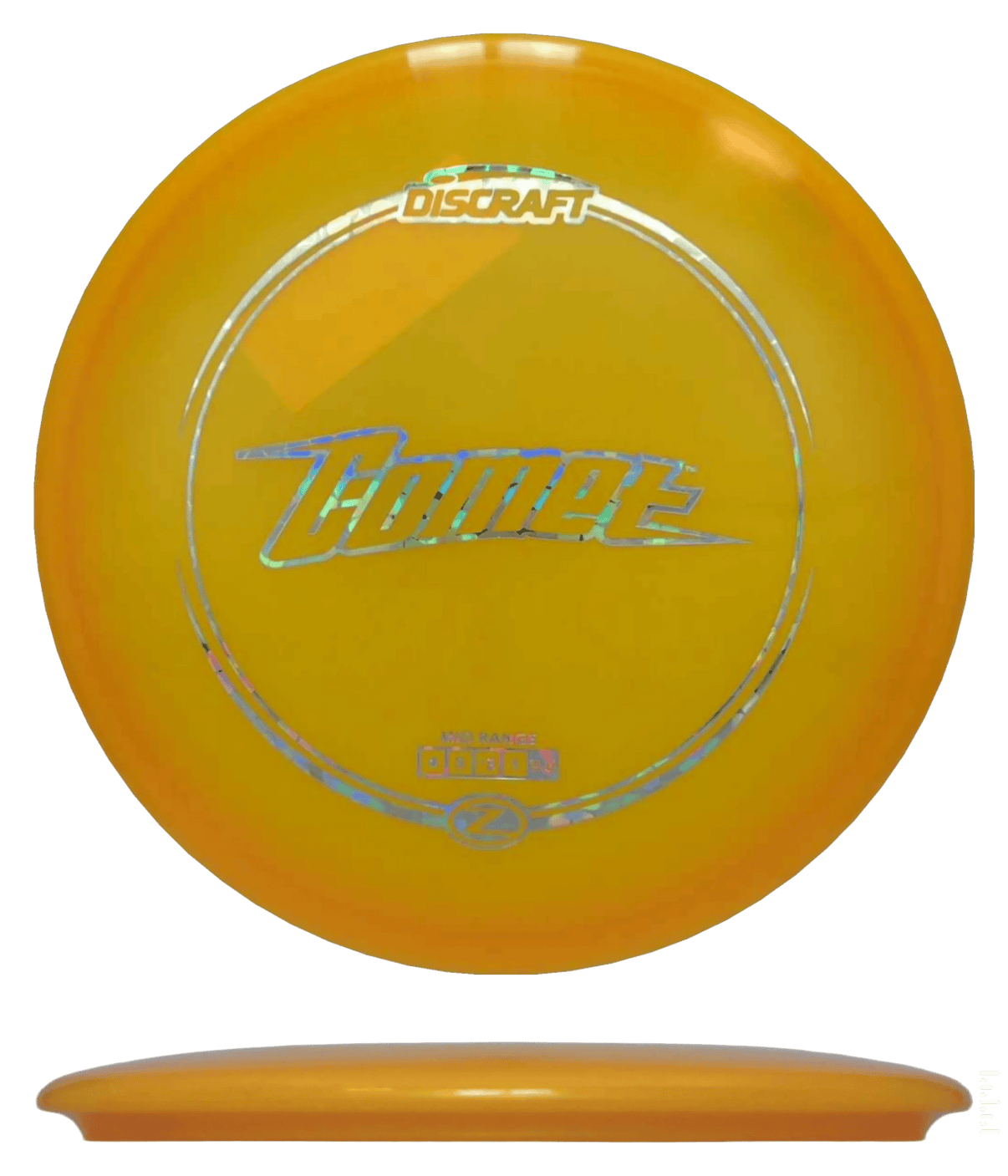 177+ - Yellow Orange (Silver Flowers) Z Line Discraft Comet - Skyline Disc Golf