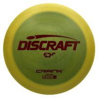173 - 74g - Mustard Yellow Swirl (Dark Red) ESP Discraft Crank - Skyline Disc Golf