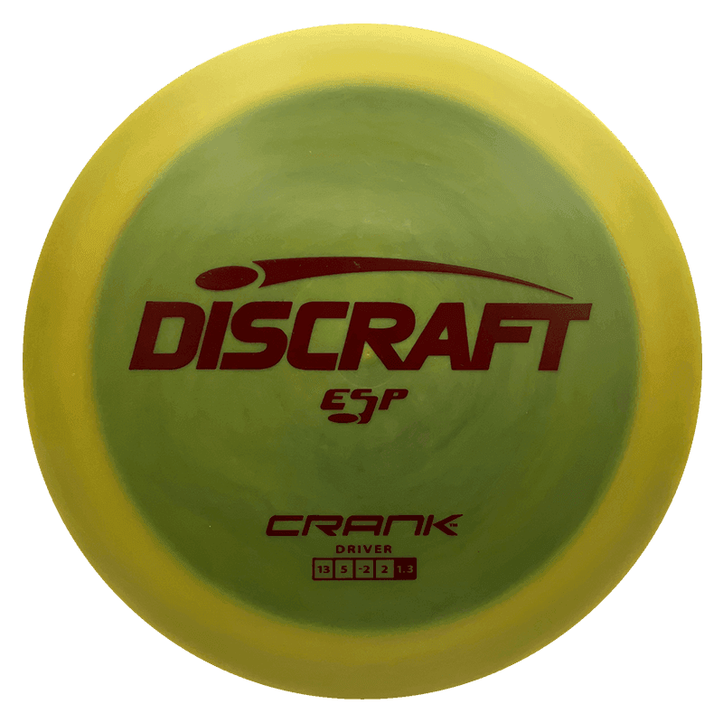 Discraft Crank - ESP / 173-74g - Mustard Yellow Swirl (Dark Red)