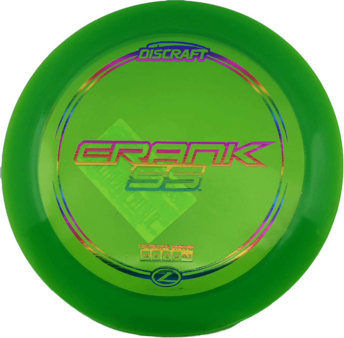 Discraft Crank SS - Z Line / 170-72g - Green (Rainbow Foil)
