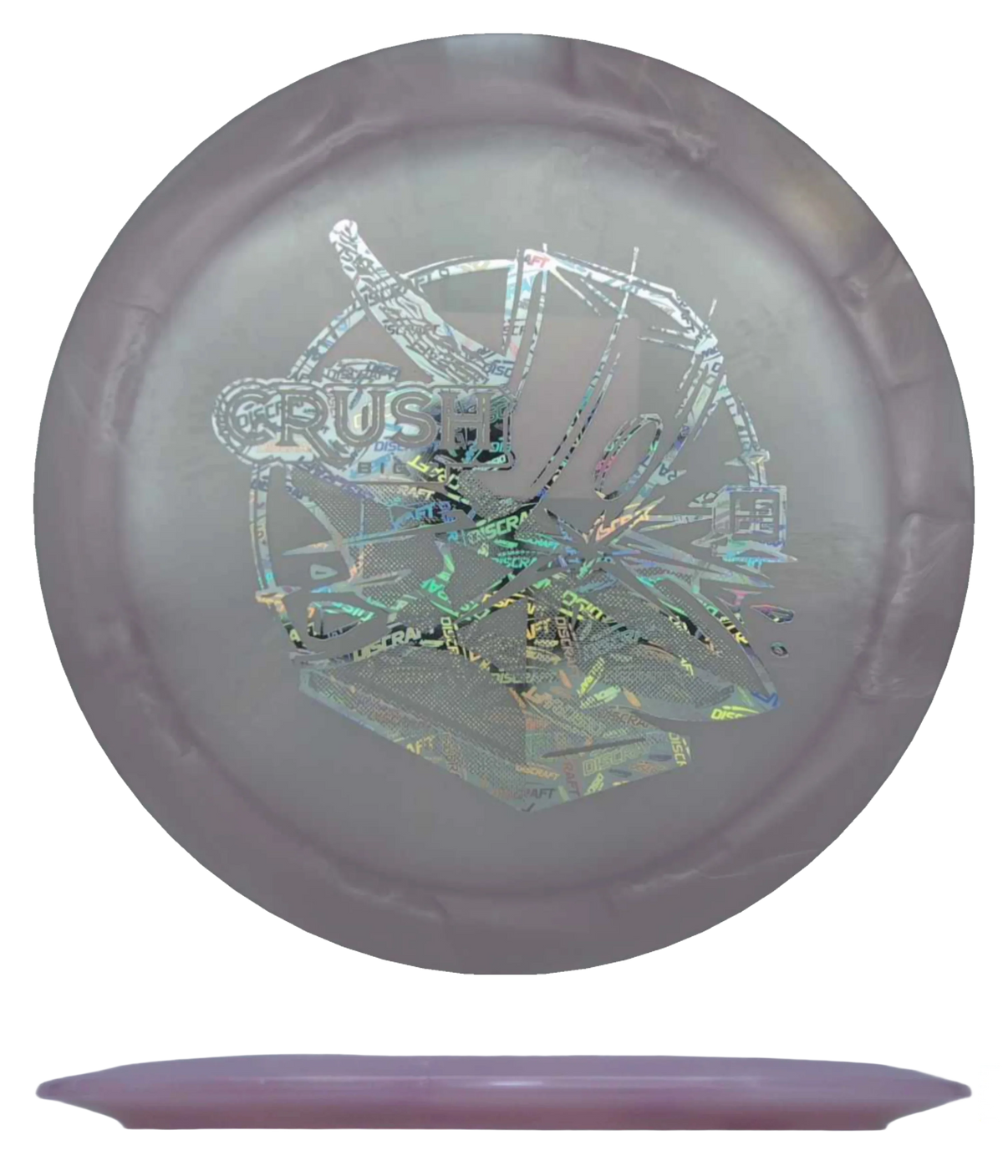 Discraft Crush - Big Z Swirl - 2026 Ledgestone (Season One) / 173-74g - Soft Pink (Silver Discrafts) - Skyline Disc Golf