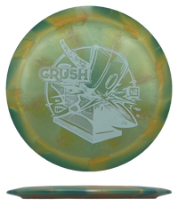 Discraft Crush - Big Z Swirl - 2026 Ledgestone (Season One) / 173-74g - Cantaloupe/Green Swirl (White) - Skyline Disc Golf