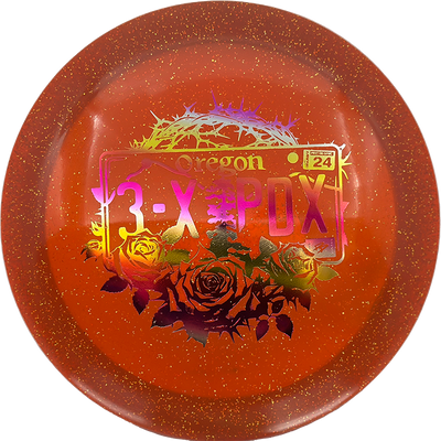 Discraft Drive Discraft Drive - CryZtal Sparkle - 3x PDX Champion / 170-72g - Red Orange (Sunset Foil) - Skyline Disc Golf