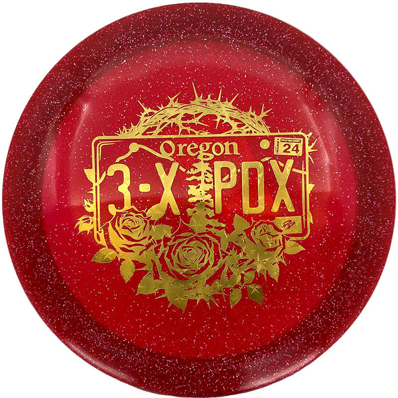 Discraft Drive Discraft Drive - CryZtal Sparkle - 3x PDX Champion / 173-74g - Red (Gold Stars) - Skyline Disc Golf