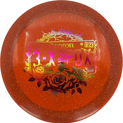 Discraft Drive Discraft Drive - CryZtal Sparkle - 3x PDX Champion / 170-72g - Red Orange (Sunset Foil) - Skyline Disc Golf