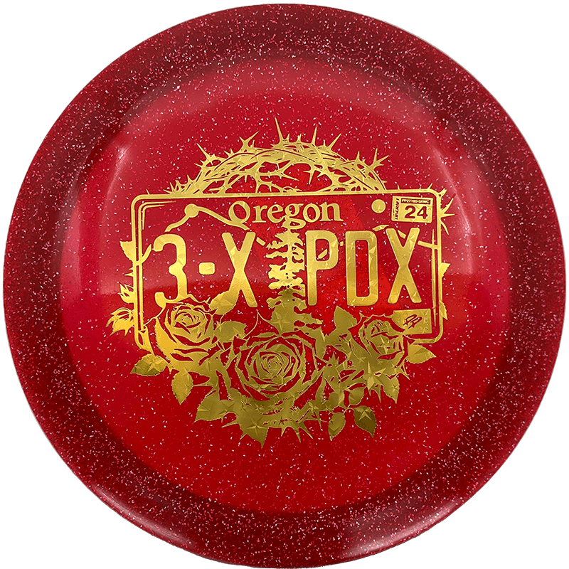 Discraft Drive Discraft Drive - CryZtal Sparkle - 3x PDX Champion / 173-74g - Red (Gold Stars) - Skyline Disc Golf