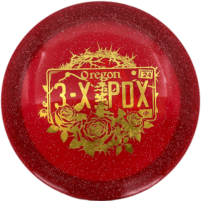 Discraft Drive Discraft Drive - CryZtal Sparkle - 3x PDX Champion / 173-74g - Red (Gold Stars) - Skyline Disc Golf