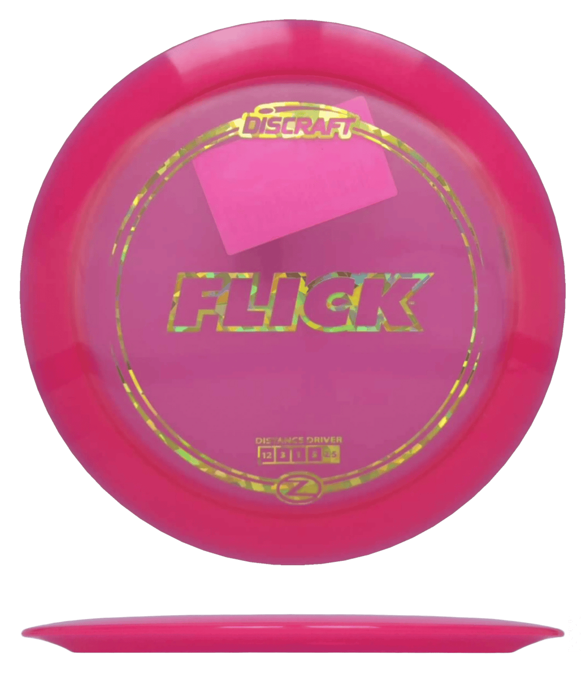 155 - 59g - Pink (Gold Shatter) Z Line Discraft Flick - Skyline Disc Golf