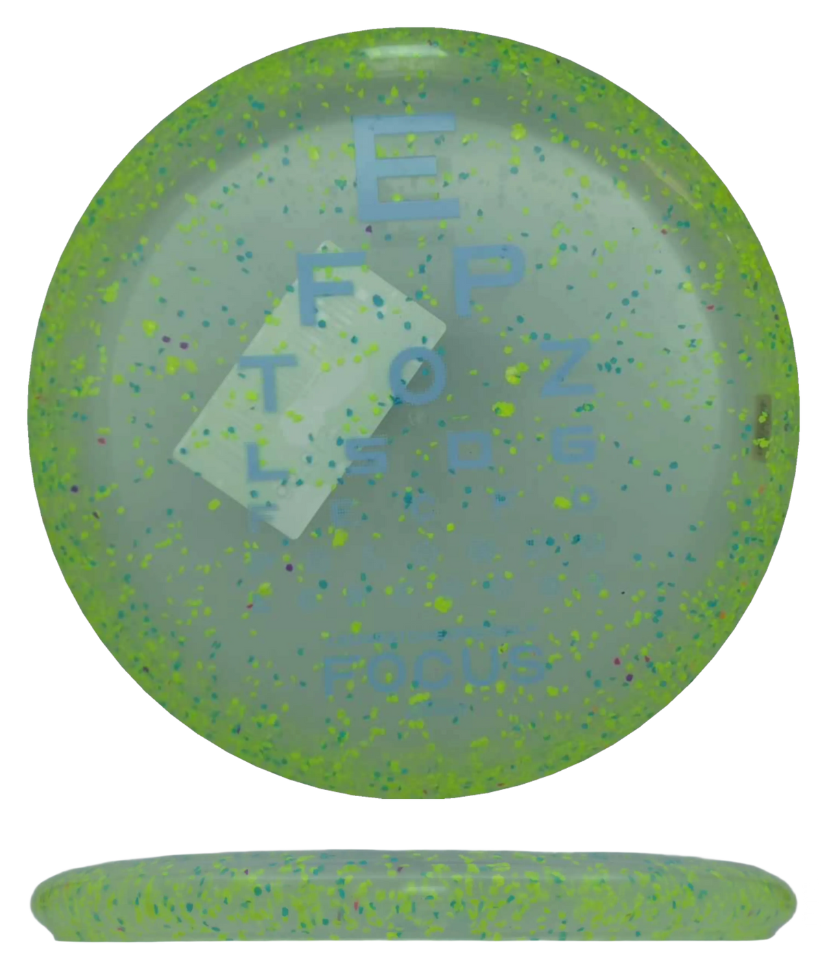 Discraft Focus - CryZtal FLX Confetti - 2026 Ledgestone (Season One) / 173-174g - Lemon/Lime Confetti (Sky Blue) - Skyline Disc Golf