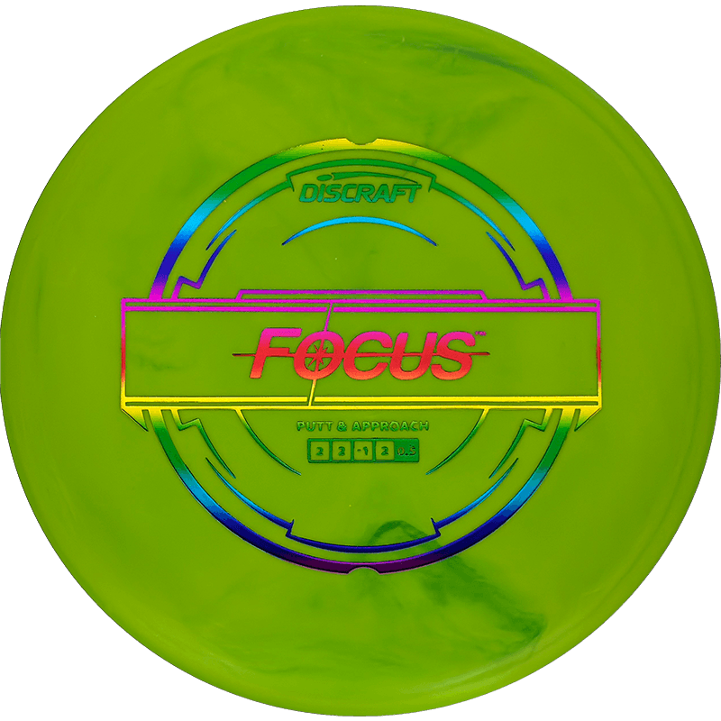 Discraft Focus Discraft Focus - Putter Line / 173g - Lime (Rainbow Foil) - Skyline Disc Golf