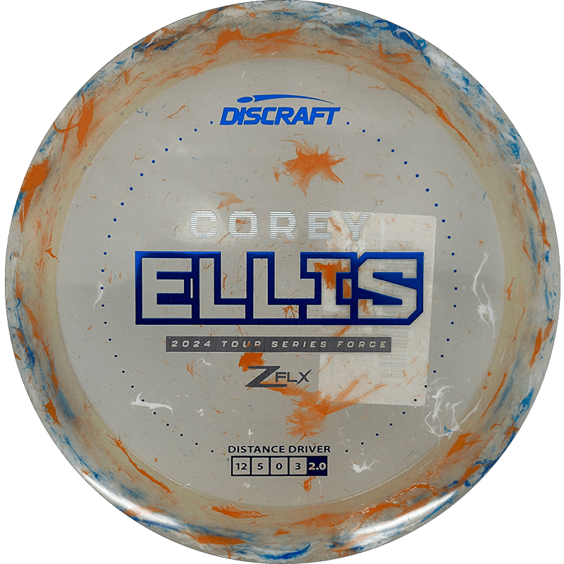 Discraft Force - Jawbreaker Z FLX - Corey Ellis Tour Series / 170-72g - Multicolor Jawbreaker (Silver/Blue Foil)