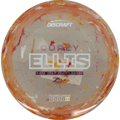 Discraft Force Discraft Force - Jawbreaker Z FLX - Corey Ellis Tour Series / 173-74g - Orange Jawbreaker (Pink Flowers/White) - Skyline Disc Golf