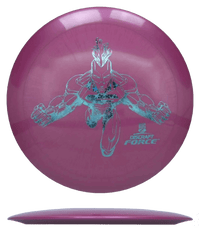 Discraft Force - Big Z / 164-66g - Rose (Blue Snowflakes) - Skyline Disc Golf