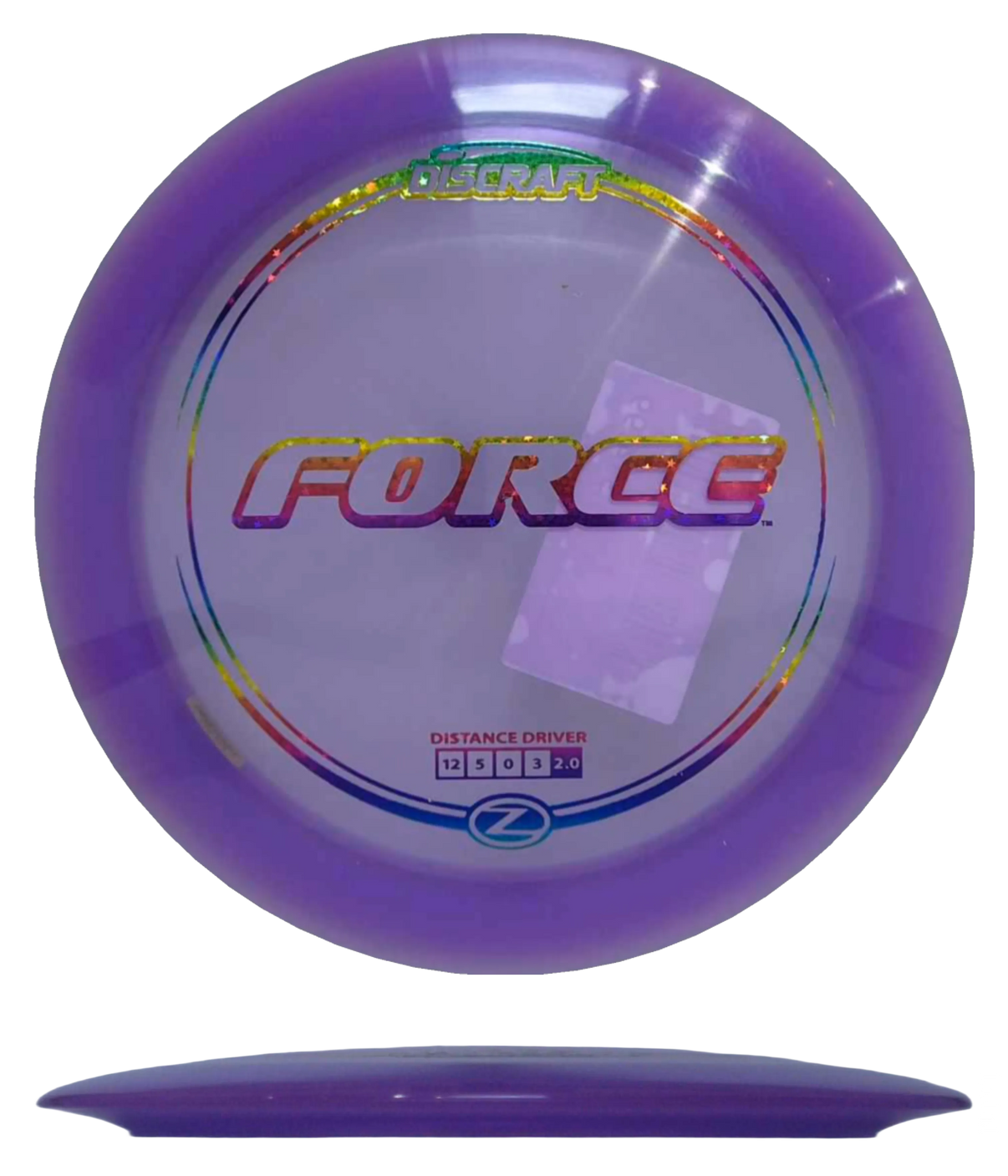 Discraft Force - Z Line / 173-74g - Purple (Rainbow Stars) - Skyline Disc Golf