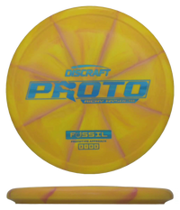 Discraft Fossil - Proto Swirl Putter Line / 173-74g - Mango Burst (Blue Chrome) - Skyline Disc Golf