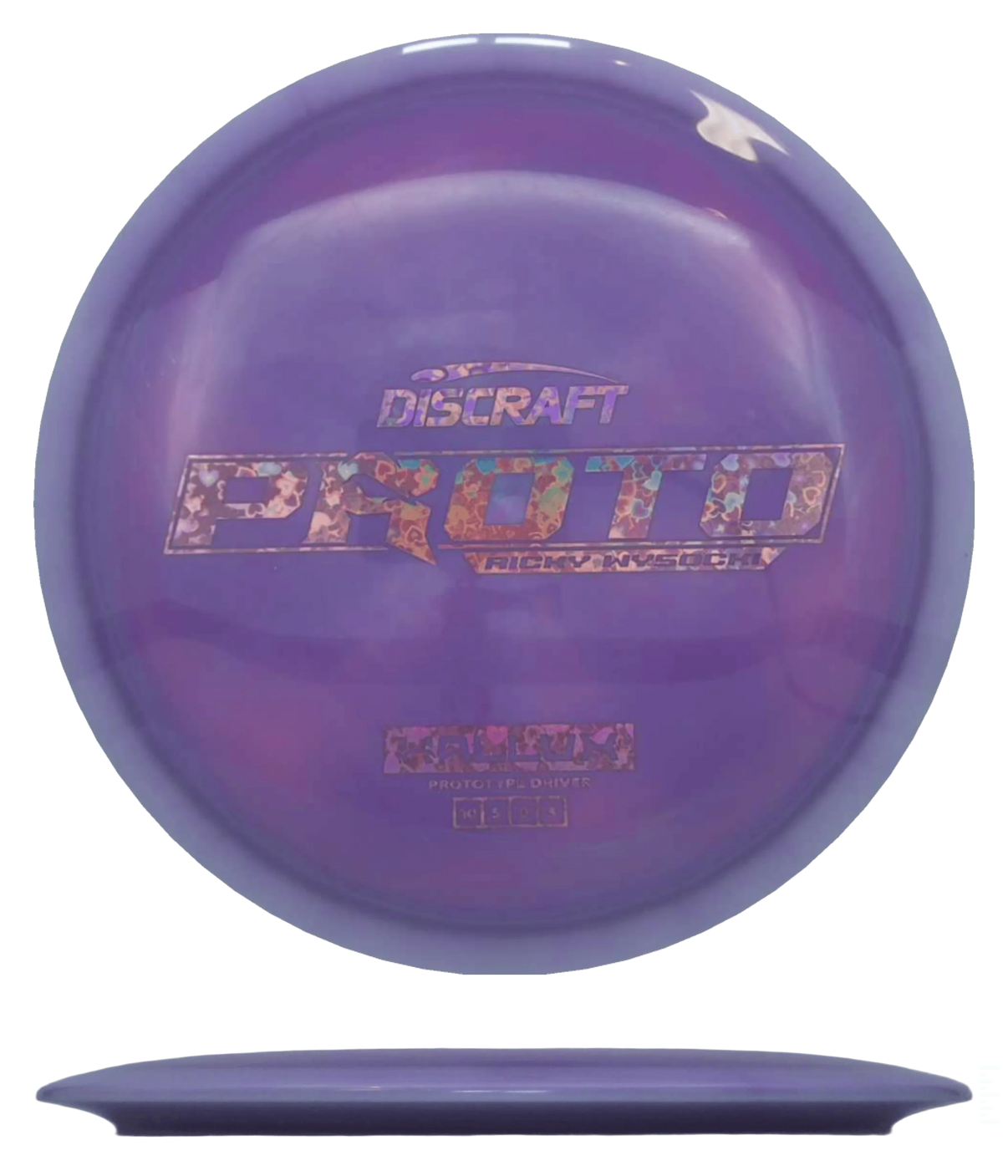 Discraft Hallux - Proto Swirl ESP / 173g - Violet Swirl (Pink Hearts) - Skyline Disc Golf