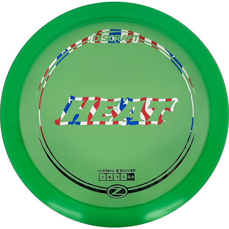 167 - 69g - Green (Flag Foil) Z Line Discraft Heat - Skyline Disc Golf