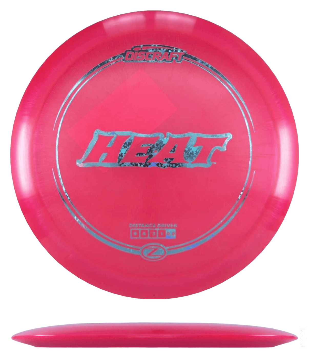 Discraft Heat - Z Line / 167-69g - Red (Blue Snowflakes) - Skyline Disc Golf