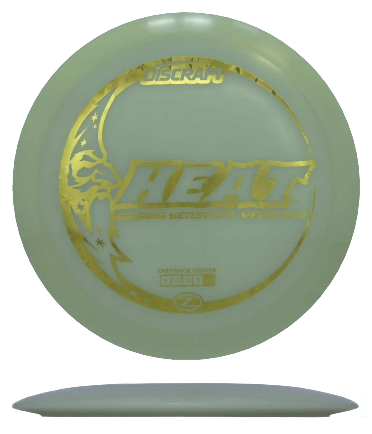 Discraft Heat - Seasonal Mega Glo / 172g - Glow (Gold Stars) - Skyline Disc Golf