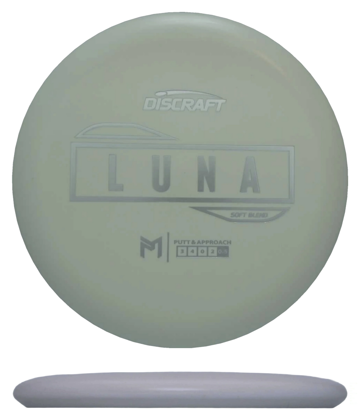 Discraft Luna - Putter Line Soft / 172g - White (Silver) - Skyline Disc Golf
