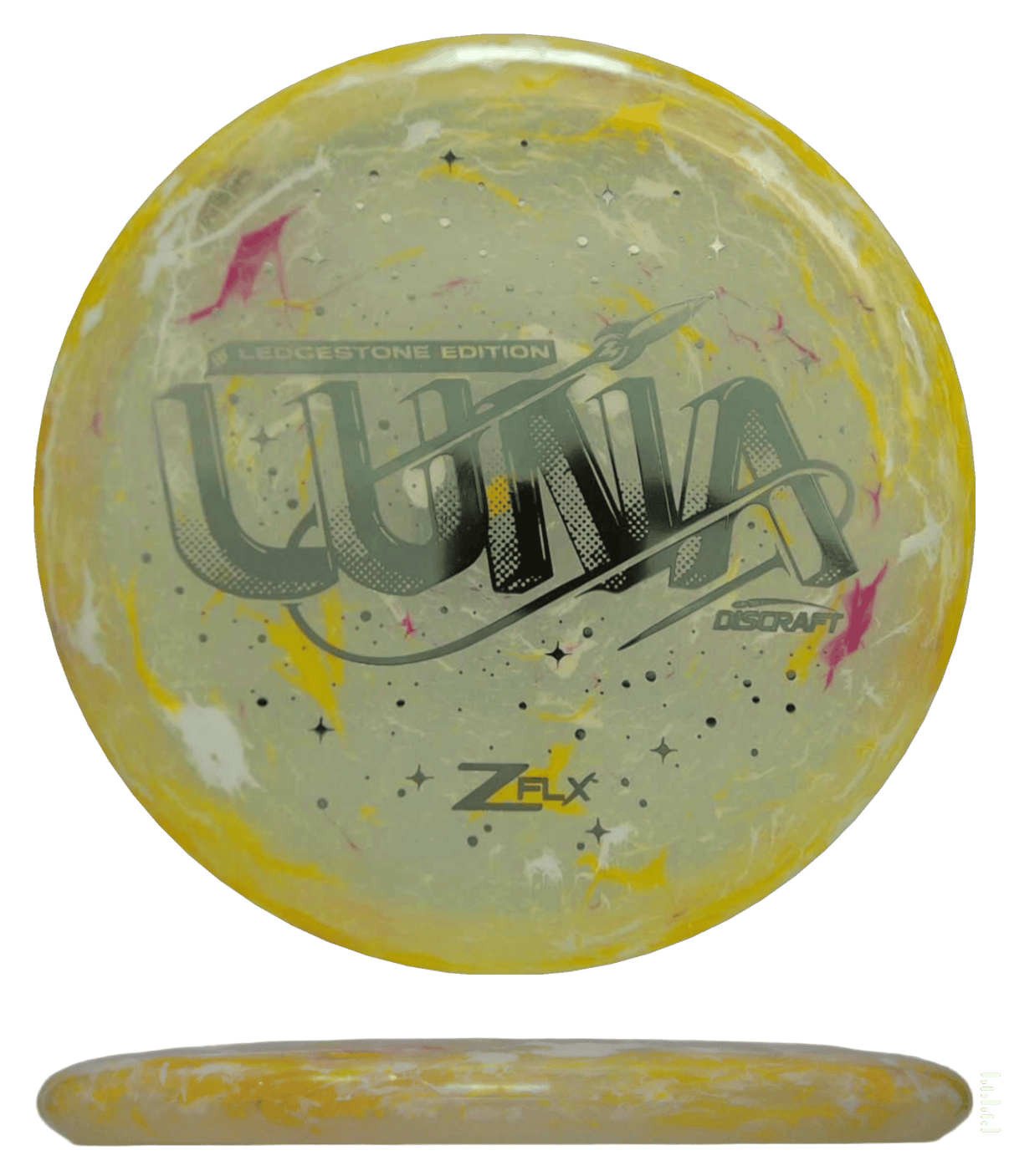 173 - 74g - Yellow Jawbreaker (Black Chrome) Jawbreaker Z Super FLX - 2026 Ledgestone Discraft Luna - Skyline Disc Golf