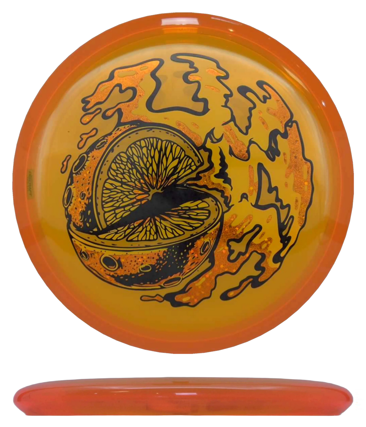 Discraft Luna - Stiff CryZtal / 173-74g - Orange (Orange Foil/Orange Glitter - Supreme Flight Open Edition) - Skyline Disc Golf